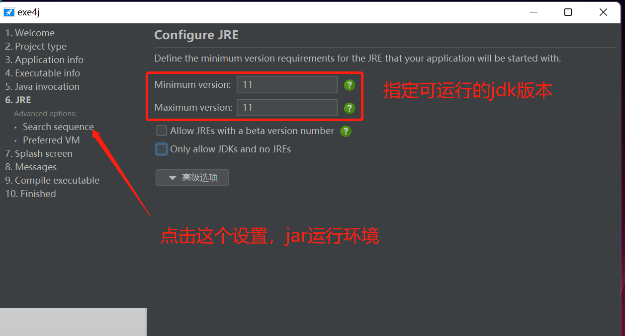 运行jdk版本-8